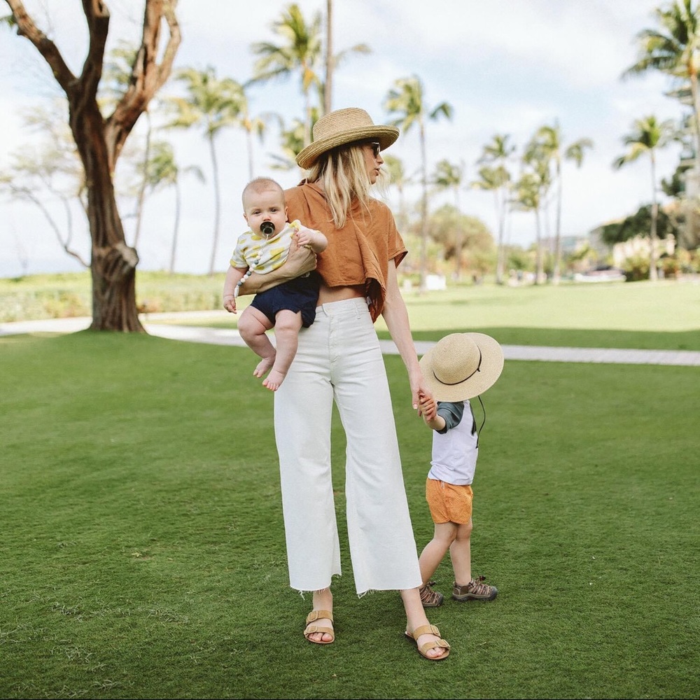 Zara White Marine High Rise Jeans